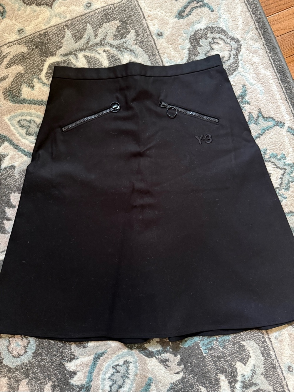 Y-3 unisex Black A-Line Zipper Pocket Skirt yohji Yamamoto